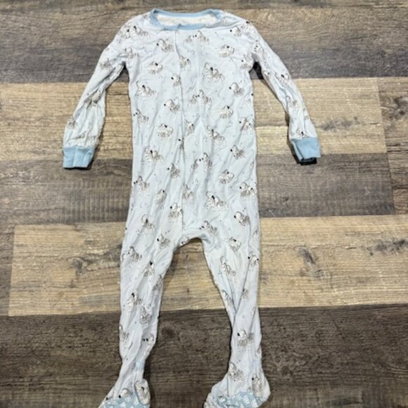 Magnetic Me 12-18 Months Footie Pajamas Zebra Print - Picture 1 of 4